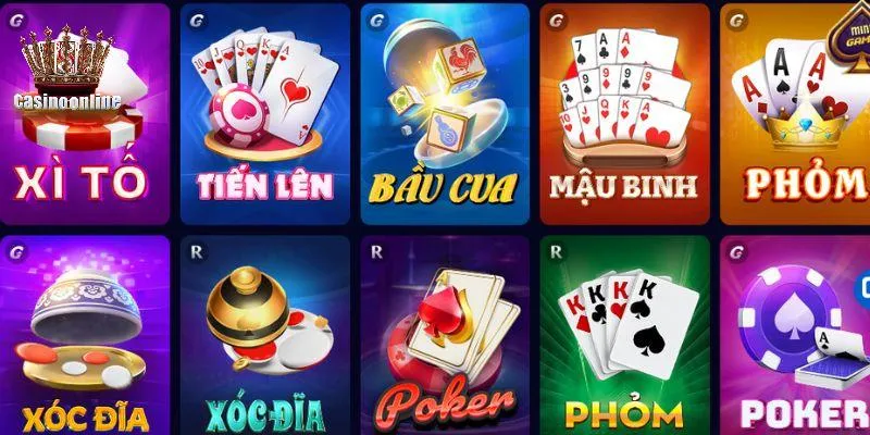 Trò game bài hấp dẫn